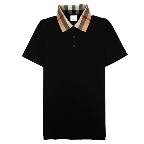 burberry polo tee singapore|Cotton Polo Shirt in Black .